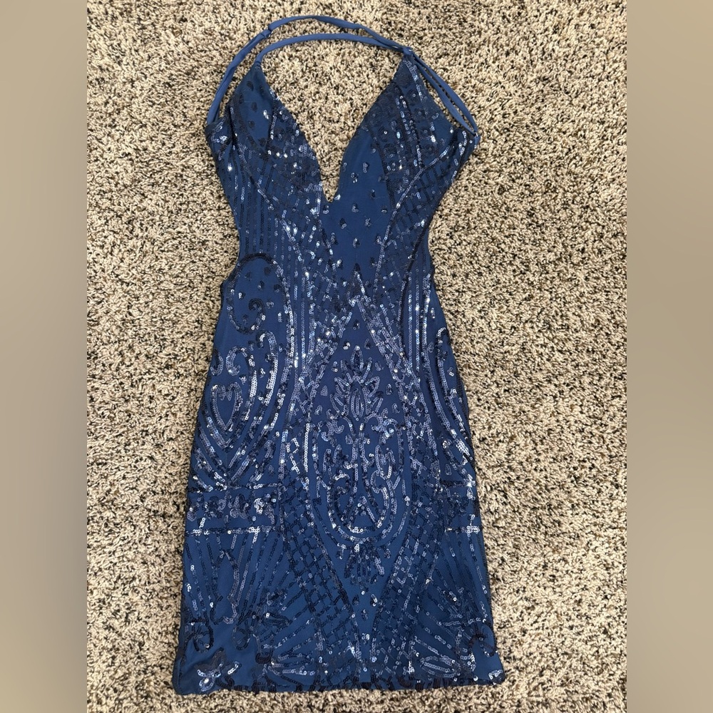 That’s so Fetch Elegant Blue Sequin Dress